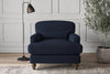 Nkuku MAKE TO ORDER Deni Armchair - Brera Linen Indigo