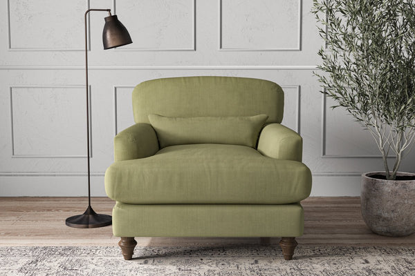 Nkuku MAKE TO ORDER Deni Armchair - Brera Linen Sage