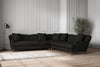 Nkuku MAKE TO ORDER Deni Grand Corner Sofa - Brera Linen Charcoal