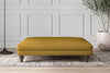 Nkuku MAKE TO ORDER Deni Grand Footstool - Recycled Cotton Ochre