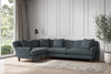 Nkuku MAKE TO ORDER Deni Grand Left Hand Corner Sofa - Brera Linen Dusk