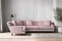 Nkuku MAKE TO ORDER Deni Grand Left Hand Corner Sofa - Recycled Cotton Lavender