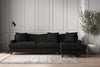 Nkuku MAKE TO ORDER Deni Grand Right Hand Chaise Sofa - Brera Linen Charcoal