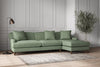 Nkuku MAKE TO ORDER Deni Grand Right Hand Chaise Sofa - Brera Linen Jade