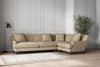 Nkuku MAKE TO ORDER Deni Grand Right Hand Corner Sofa - Brera Linen Pebble