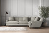 Nkuku MAKE TO ORDER Deni Grand Right Hand Corner Sofa - Brera Linen Smoke