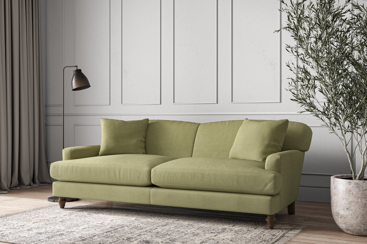 Nkuku MAKE TO ORDER Deni Grand Sofa - Brera Linen Sage