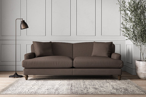 Nkuku MAKE TO ORDER Deni Grand Sofa - Recycled Cotton Mocha