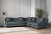 Nkuku MAKE TO ORDER Deni Large Corner Sofa - Brera Linen Dusk