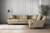 Nkuku MAKE TO ORDER Deni Large Corner Sofa - Brera Linen Pebble