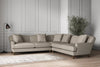 Nkuku MAKE TO ORDER Deni Large Corner Sofa - Recycled Cotton Flax