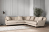 Nkuku MAKE TO ORDER Deni Large Corner Sofa - Recycled Cotton Natural