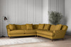 Nkuku MAKE TO ORDER Deni Large Corner Sofa - Recycled Cotton Ochre