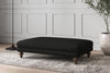 Nkuku MAKE TO ORDER Deni Large Footstool - Brera Linen Charcoal