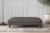 Nkuku MAKE TO ORDER Deni Large Footstool - Brera Linen Granite