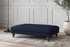 Nkuku MAKE TO ORDER Deni Large Footstool - Brera Linen Indigo