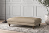 Nkuku MAKE TO ORDER Deni Large Footstool - Brera Linen Pebble