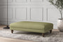 Nkuku MAKE TO ORDER Deni Large Footstool - Brera Linen Sage