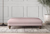 Nkuku MAKE TO ORDER Deni Large Footstool - Recycled Cotton Lavender