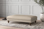 Nkuku MAKE TO ORDER Deni Large Footstool - Recycled Cotton Stone