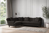 Nkuku MAKE TO ORDER Deni Large Left Hand Corner Sofa - Brera Linen Espresso