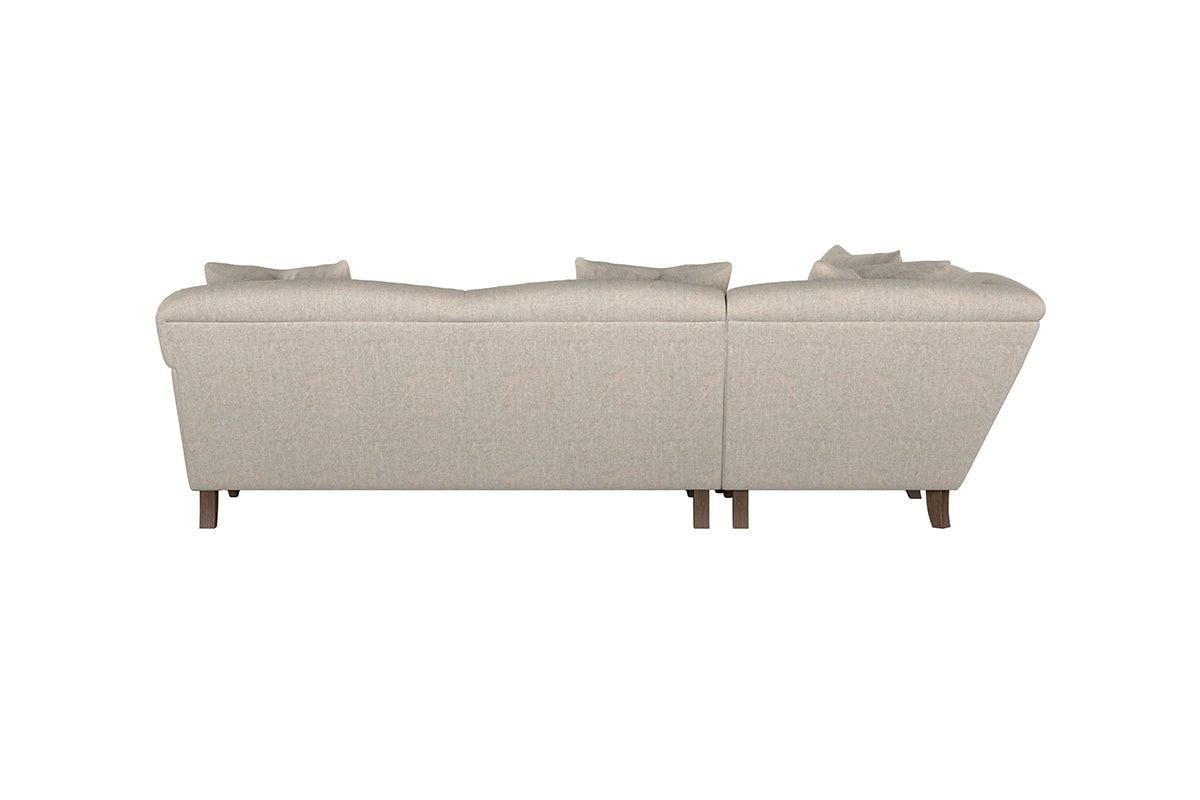 Nkuku MAKE TO ORDER Deni Large Left Hand Corner Sofa - Brera Linen Granite