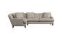 Nkuku MAKE TO ORDER Deni Large Left Hand Corner Sofa - Brera Linen Granite