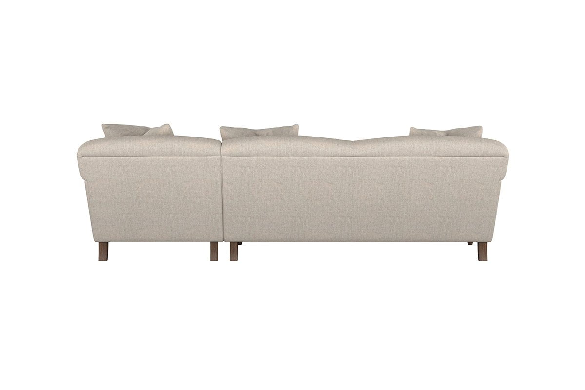 Nkuku MAKE TO ORDER Deni Large Right Hand Chaise Sofa - Brera Linen Chesnut