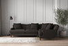 Nkuku MAKE TO ORDER Deni Large Right Hand Corner Sofa - Brera Linen Espresso