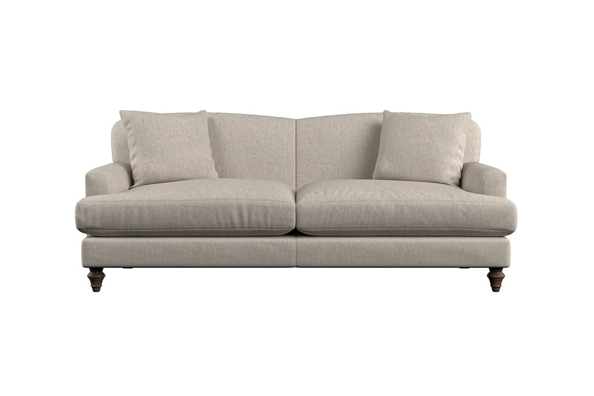 Nkuku MAKE TO ORDER Deni Large Sofa - Brera Linen Charcoal