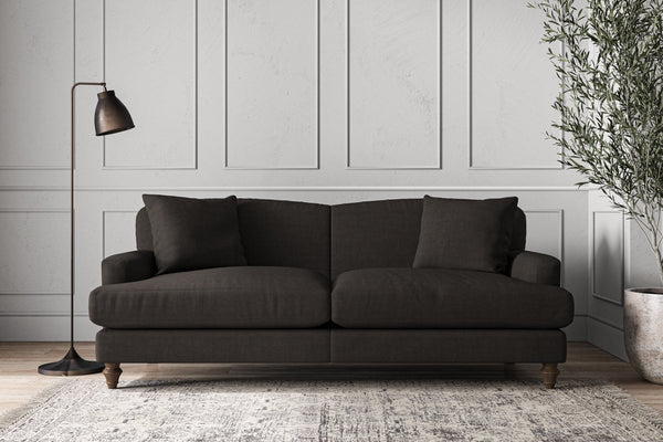 Nkuku MAKE TO ORDER Deni Large Sofa - Brera Linen Espresso