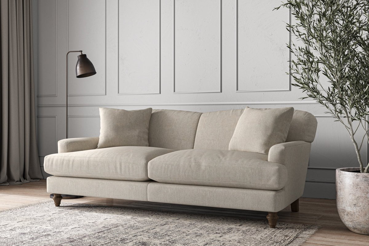 Nkuku MAKE TO ORDER Deni Large Sofa - Brera Linen Natural