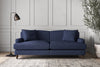 Nkuku MAKE TO ORDER Deni Large Sofa - Recycled Cotton Navy