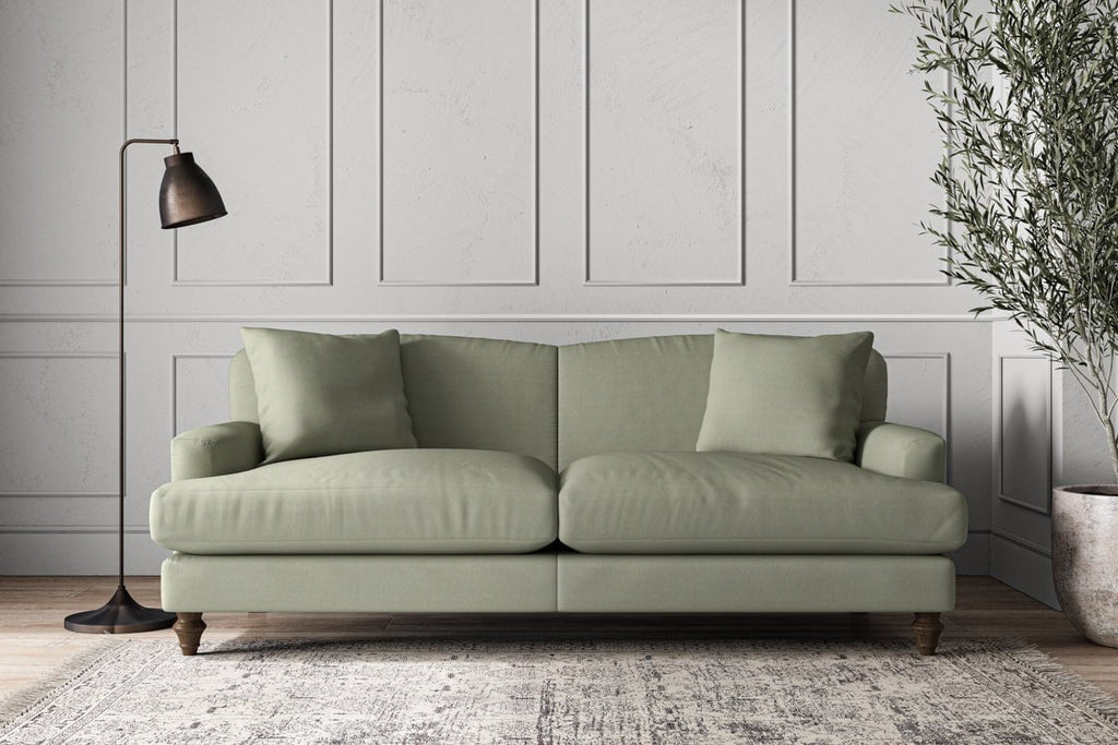 Nkuku MAKE TO ORDER Deni Large Sofa - Recycled Cotton Seaspray