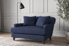 Nkuku MAKE TO ORDER Deni Love Seat - Recycled Cotton Navy