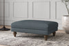 Nkuku MAKE TO ORDER Deni Medium Footstool - Brera Linen Dusk