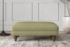 Nkuku MAKE TO ORDER Deni Medium Footstool - Brera Linen Sage