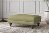 Nkuku MAKE TO ORDER Deni Medium Footstool - Brera Linen Sage