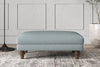 Nkuku MAKE TO ORDER Deni Medium Footstool - Recycled Cotton Horizon