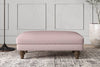 Nkuku MAKE TO ORDER Deni Medium Footstool - Recycled Cotton Lavender