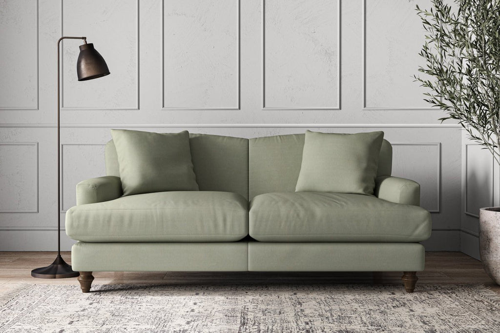 Nkuku MAKE TO ORDER Deni Medium Sofa - Recycled Cotton Seaspray