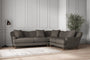 Nkuku MAKE TO ORDER Deni Super Grand Right Hand Corner Sofa - Brera Linen Granite