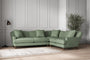 Nkuku MAKE TO ORDER Deni Super Grand Right Hand Corner Sofa - Brera Linen Jade