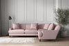 Nkuku MAKE TO ORDER Deni Super Grand Right Hand Corner Sofa - Recycled Cotton Lavender