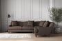 Nkuku MAKE TO ORDER Deni Super Grand Right Hand Corner Sofa - Recycled Cotton Mocha