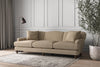 Nkuku MAKE TO ORDER Deni Super Grand Sofa - Brera Linen Pebble