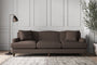 Nkuku MAKE TO ORDER Deni Super Grand Sofa - Recycled Cotton Mocha