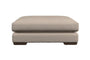 Nkuku MAKE TO ORDER Guddu Grand Footstool - Brera Linen Espresso