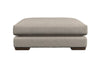 Nkuku MAKE TO ORDER Guddu Grand Footstool - Brera Linen Natural