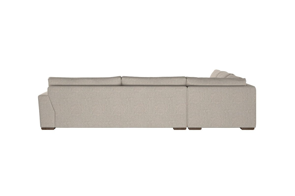 Nkuku MAKE TO ORDER Guddu Grand Left Hand Corner Sofa - Brera Linen Espresso